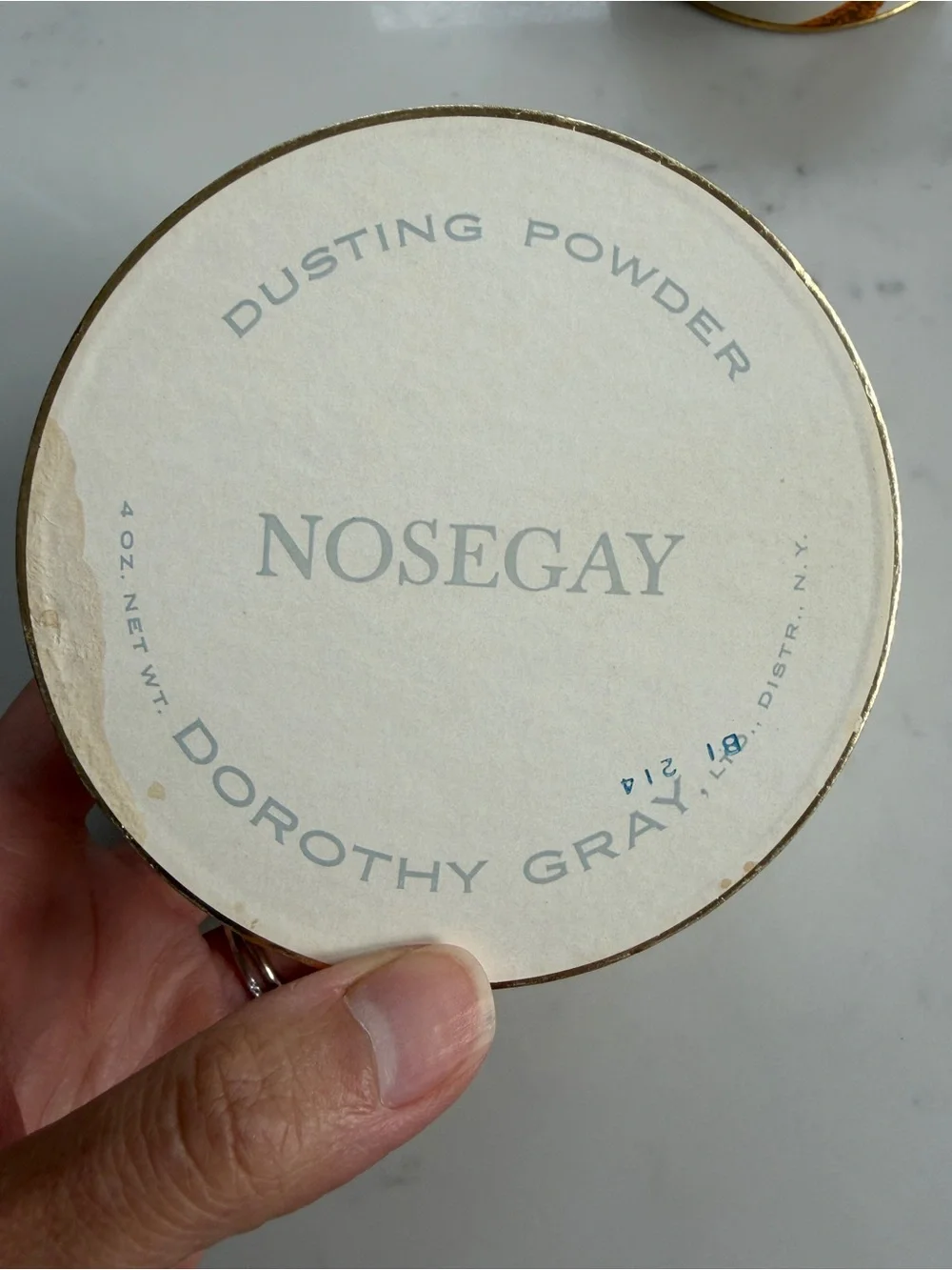 Nosegay Dorothy gray dusting powder sealed in powder vintage antique  make up